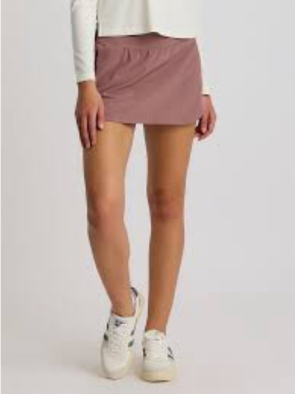 Free Fly Apparel Dusty Rose Bamboo Lined Mini Skort